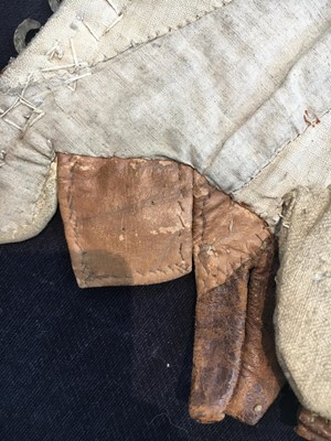 Lot 430 - A pair of brocaded smooth covered stays, probably French, 1730-1750