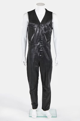 Lot 138 - A Jean Paul Gaultier man's black calfskin jumpsuit, late 1990s-early 2000s