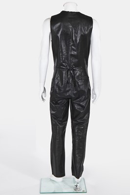 Lot 138 - A Jean Paul Gaultier man's black calfskin jumpsuit, late 1990s-early 2000s
