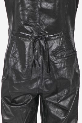 Lot 138 - A Jean Paul Gaultier man's black calfskin jumpsuit, late 1990s-early 2000s