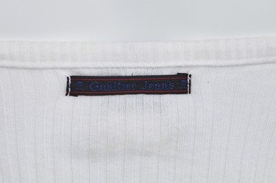 Lot 82 - A pair of Jean Paul Gaultier matelot-style denim shorts, 'Andro Jeans' collection, Spring-Summer 1993