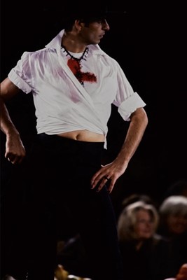 Lot 127 - A rare Jean Paul Gaultier men's 'Bailaor' ensemble, 'Tribute to Frida Kahlo/Flamenco' collection, Spring-Summer 1998