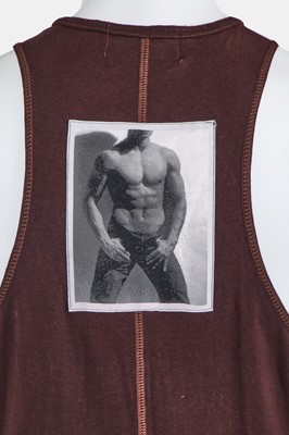 Lot 72 - A Jean Paul Gaultier man's puce cotton jumpsuit, probably 'Europe of the Future/Photography Maniacs' collection, Autumn-Winter 1992-93