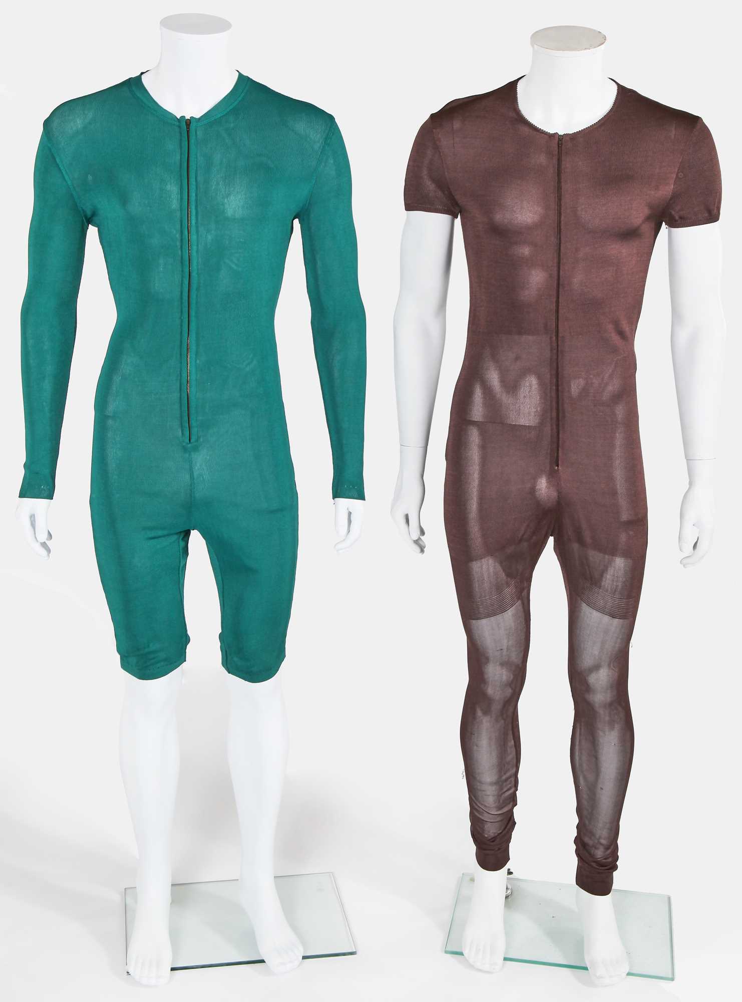 Lot 71 - Two Jean Paul Gaultier men's viscose jumpsuits, circa 1991