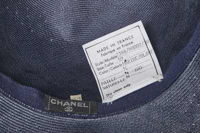 Lot 10 - A pair of Chanel shoes and a Chanel hat, late 1980s-early 1990s