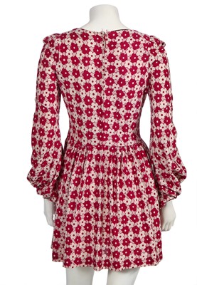 Lot 315 - A rare Cathy McGowan's Boutique floral print mini dress, late 1960s