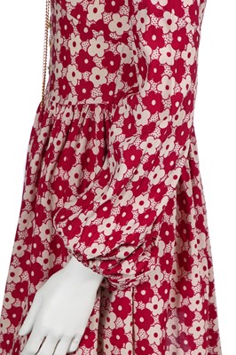 Lot 315 - A rare Cathy McGowan's Boutique floral print mini dress, late 1960s