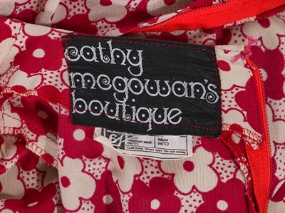 Lot 315 - A rare Cathy McGowan's Boutique floral print mini dress, late 1960s