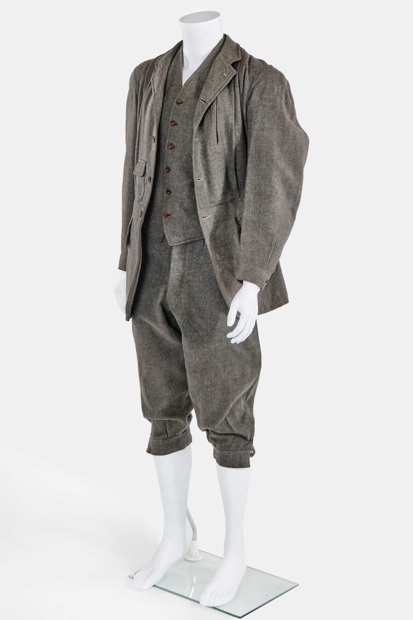 Lot 10 - A Bird & Co men's stalking/ game keeper ensemble, 1912