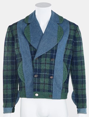 Lot 51 - A Vivienne Westwood men's tweed double-breasted jacket, 'Harris Tweed' collection, Autumn-Winter 1987-88