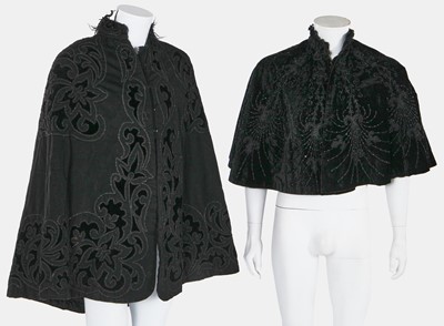 Lot 11 - A group of gentlemen's black wool formalwear, 1910-1930