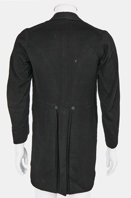 Lot 11 - A group of gentlemen's black wool formalwear, 1910-1930
