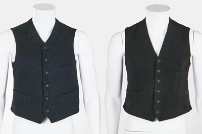 Lot 11 - A group of gentlemen's black wool formalwear, 1910-1930
