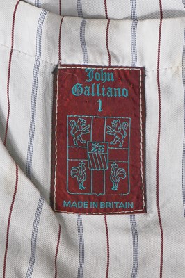 Lot 37 - A John Galliano navy jumbo cord jacket, 'The Ludic Game' collection Autumn-Winter, 1985-86