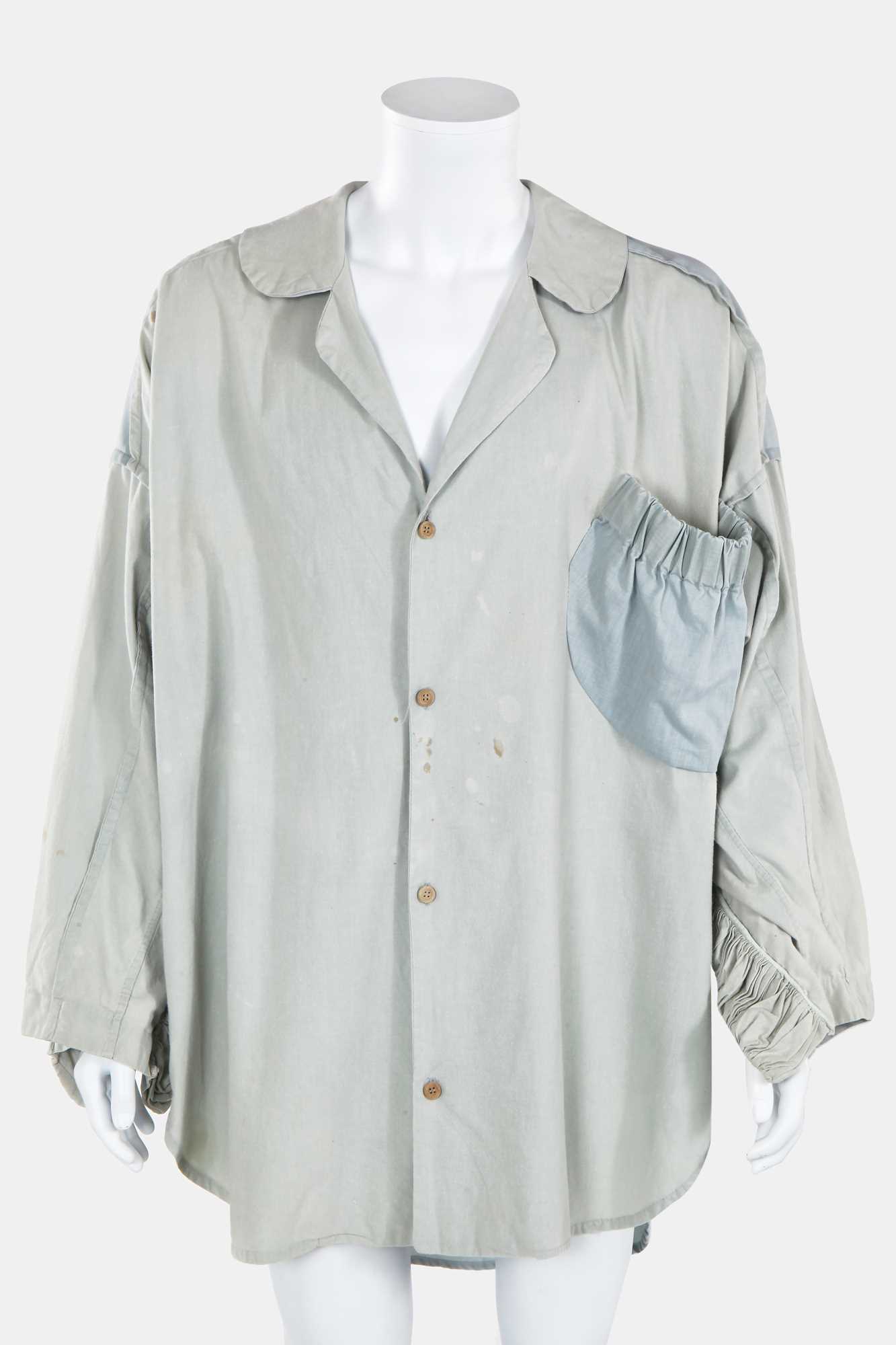 Lot 40 - A rare John Galliano cotton and linen shirt, 'Fallen Angels' collection, Spring-Summer 1986