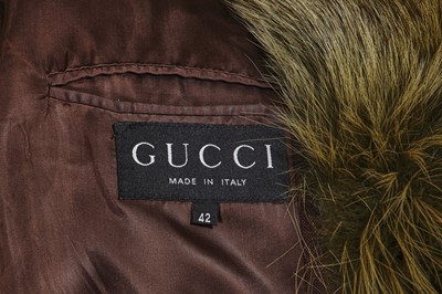 Lot 88 - A Gucci by Tom Ford maroon wool coat, Autumn-Winter 1997-98