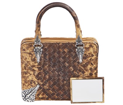 Lot 33 - A Bottega Veneta limited edition brown intrecciato handbag, 2016