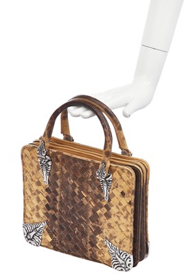 Lot 33 - A Bottega Veneta limited edition brown intrecciato handbag, 2016