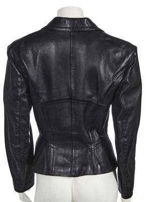 Lot 215 - An Azzedine Alaïa leather corset jacket, Autumn-Winter 1987-88