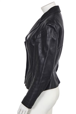 Lot 215 - An Azzedine Alaïa leather corset jacket, Autumn-Winter 1987-88