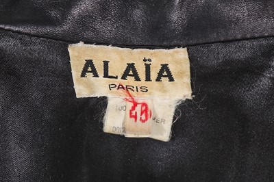 Lot 215 - An Azzedine Alaïa leather corset jacket, Autumn-Winter 1987-88