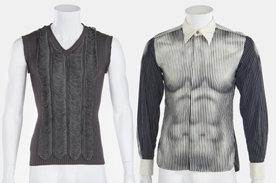 Lot 109 - A Jean Paul Gaultier men's printed cotton shirt, 'Cyberbaba/Pin-up Boys' Collection, Spring-Summer 1996