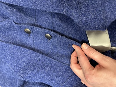 Lot 2 - A Chanel blue wool coat, Autumn-Winter 1999-2000