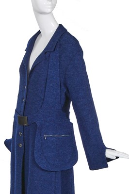 Lot 2 - A Chanel blue wool coat, Autumn-Winter 1999-2000