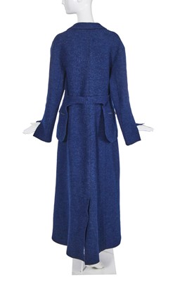 Lot 2 - A Chanel blue wool coat, Autumn-Winter 1999-2000