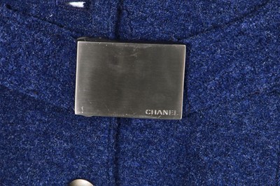 Lot 2 - A Chanel blue wool coat, Autumn-Winter 1999-2000