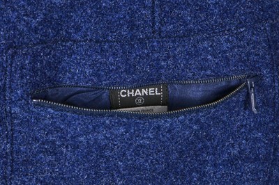 Lot 2 - A Chanel blue wool coat, Autumn-Winter 1999-2000