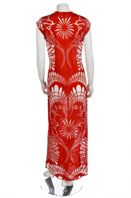 Lot 75 - A Jean Paul Gaultier orange viscose dress, circa 2000