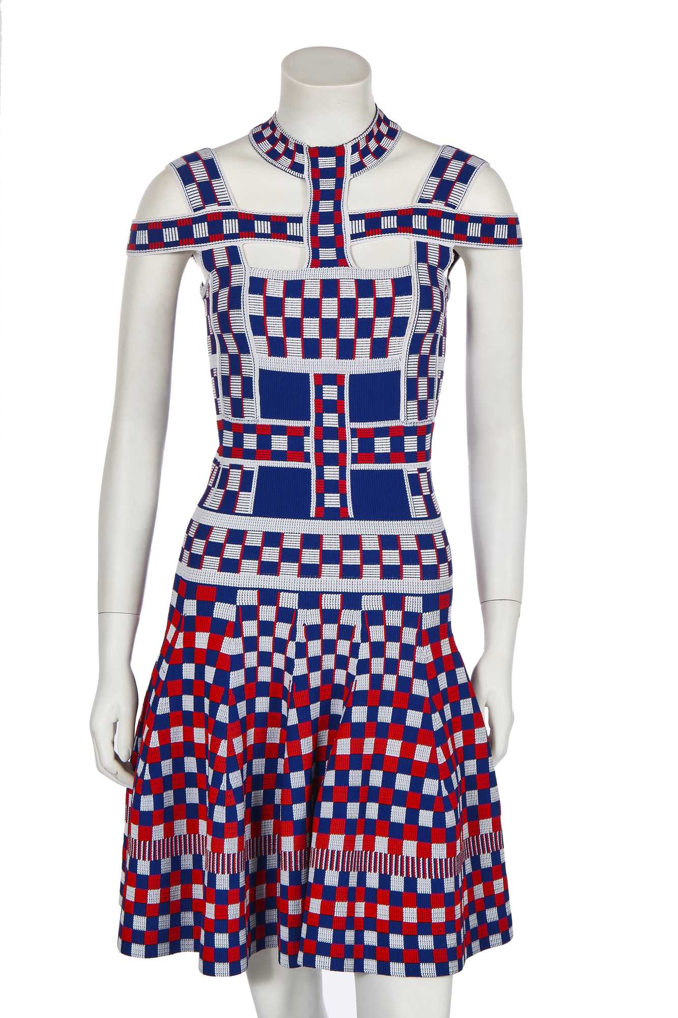 Lot 42 - An Alexander McQueen by Sarah Burton textured jersey cocktail dress, commercial collection, Spring-Summer 2014