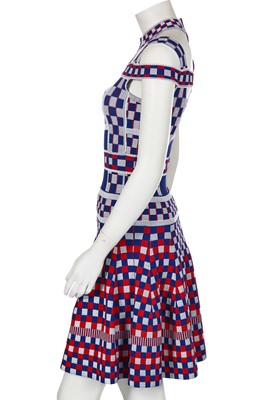 Lot 42 - An Alexander McQueen by Sarah Burton textured jersey cocktail dress, commercial collection, Spring-Summer 2014