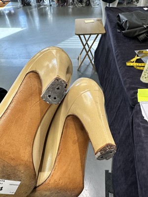 Lot 14 - Two pairs of Chanel haute couture shoes, 1960s