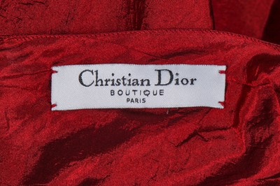 Lot 68 - A Christian Dior by John Galliano burgundy silk evening dress, pre-collection 2006