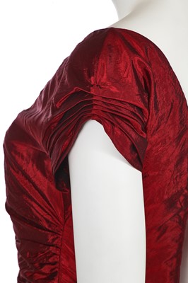 Lot 68 - A Christian Dior by John Galliano burgundy silk evening dress, pre-collection 2006