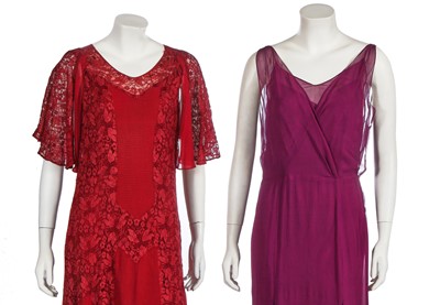 Lot 353 - Three evening dresses, 1930s