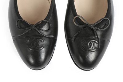 Lot 4 - Three pairs of Chanel shoes, modern, stamped...
