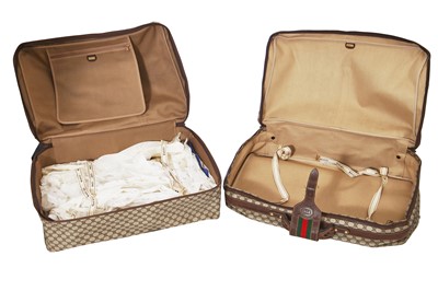 Lot 23 - A group of Gucci suitcases, 1970s - 1980s