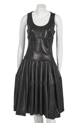 Lot 45 - An Alexander McQueen by Sarah Burton leather dress, 2012 studio sample