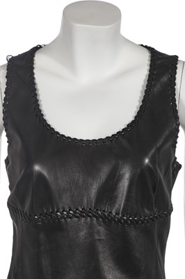 Lot 45 - An Alexander McQueen by Sarah Burton leather dress, 2012 studio sample