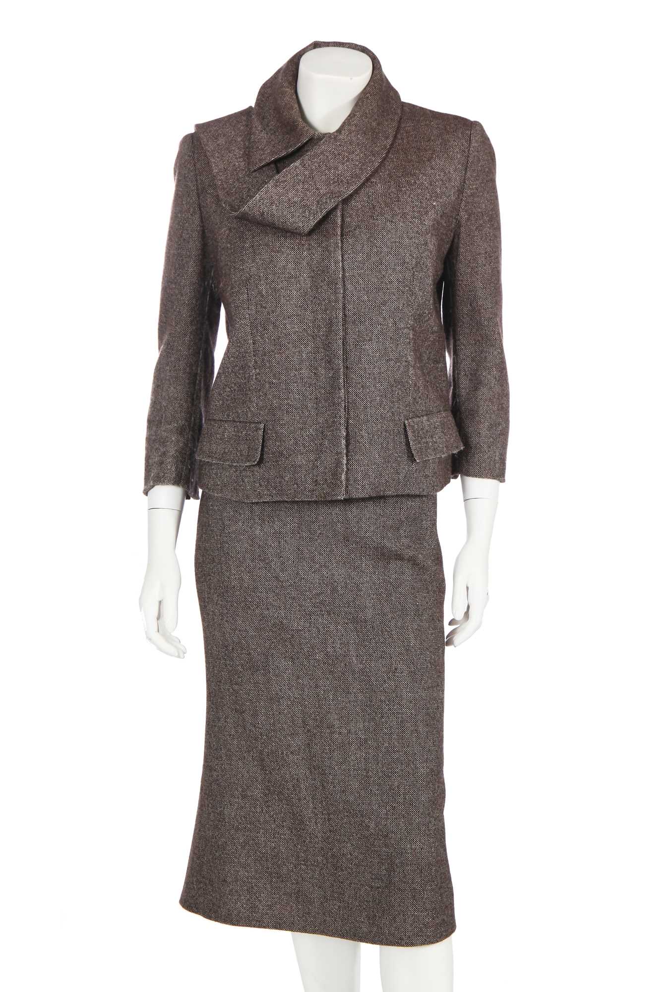 Lot 60 - An Alexander McQueen wool skirt suit, 'The Man Who Knew Too Much' Autumn-Winter 2005-06