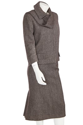 Lot 60 - An Alexander McQueen wool skirt suit, 'The Man Who Knew Too Much' Autumn-Winter 2005-06