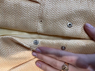 Lot 81 - A Thierry Mugler yellow and brown summer ensemble, circa 2000