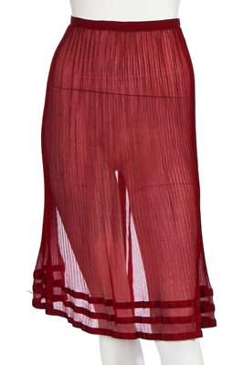 Lot 77 - A Jean-Paul Gaultier brown and red ensemble, early 2000s