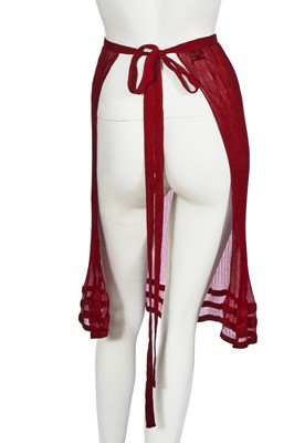 Lot 77 - A Jean-Paul Gaultier brown and red ensemble, early 2000s