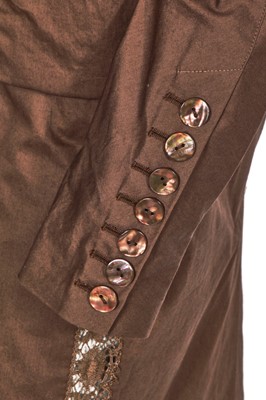 Lot 77 - A Jean-Paul Gaultier brown and red ensemble, early 2000s