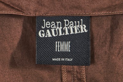 Lot 77 - A Jean-Paul Gaultier brown and red ensemble, early 2000s