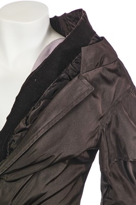 Lot 84 - An Yves Saint Laurent by Tom Ford brown skirt suit, early 2000s